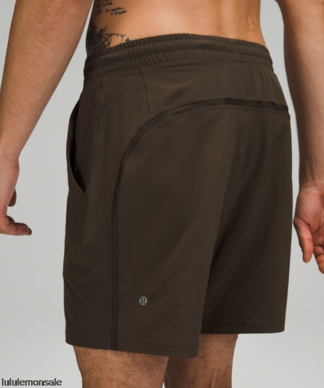 Lululemon Deutschland DELULU845 | Dark Olive Pace Breaker Linerless Short 7